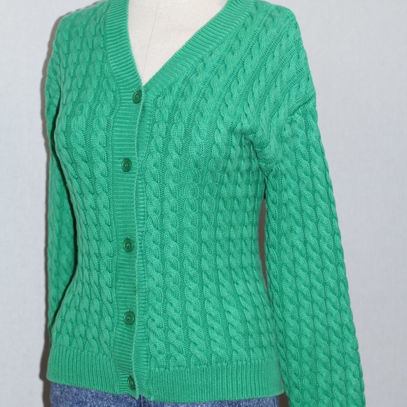 Jones New York Green Cable Knit Sweater - Picture 10 of 15